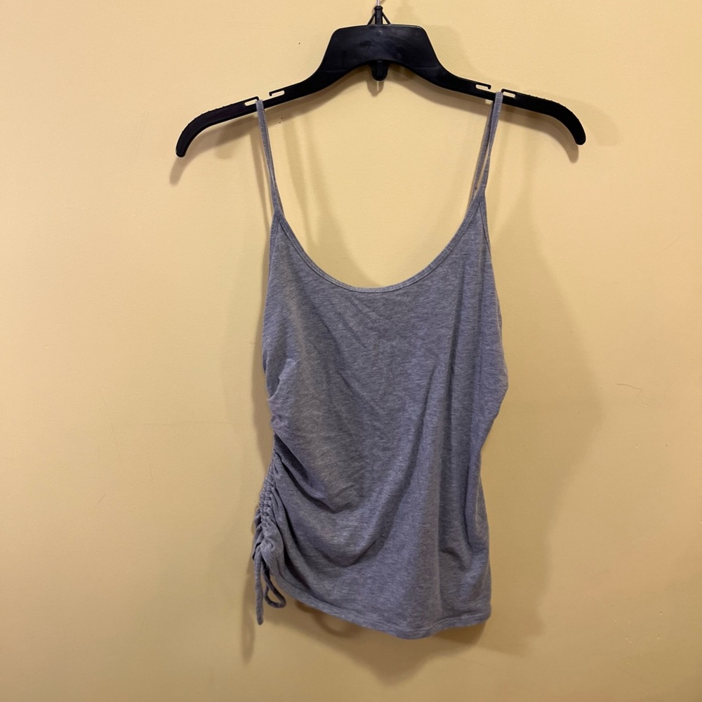 lululemon athletica Heather Gray Scoop Neck Tank